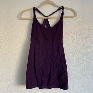LULULEMON Burgundy Workout Top, Size 2